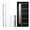 Black-With Metal Strip, variant on HUMEHA 36"x80" Fiberglass Entry Door 2-Panel Craftsman 6-Lite Low-E Right Hand