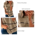 thumbnail image 5 of Women Short Sleeve T Shirt, Stripes Pattern Breathable Round Neck Summer Short Sleeve T Shirt Skin Friendly For Shopping ANGGREK Otros, 5 of 5