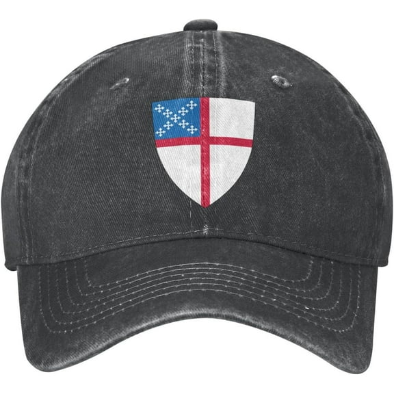 Episcopal Church Flag Hat Adjustable Baseball Cap Dad Cap Unisex Hat Black
