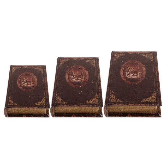 3 Piezas De Accesorios De Libro Falso De Adorno De Fotografía De Para Almacenar Efectivo Clave BLESIY Estuche de accesorios de libro de simulación