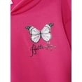 thumbnail image 6 of iiniim Kids Girls Long Sleeve Hooded Sweatshirt Crop Tops for Casual/Sports/Hiphop Dance 4-16 Rose 10, 6 of 7