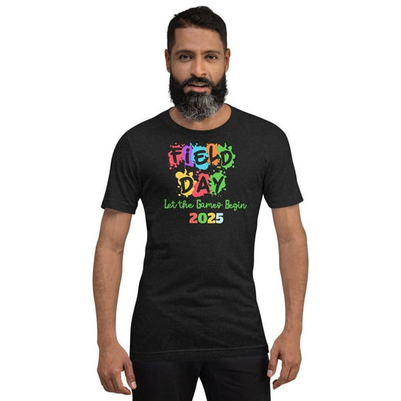 Field Day Shirt for Teachers – Fun, Comfortable & Perfect for School, Sports & Outdoor Activities (Black Heather, S)