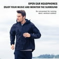 thumbnail image 2 of Mini Wireless Ear Clip Bone Conduction Earbuds Open Headphones Bluetooth for Android iPhone, On Sport Waterproof Outer Cycling Running Workout Buds Black, 2 of 6