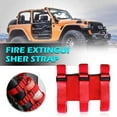 thumbnail image 7 of VONTER Adjustable Roll Bar 3 lb Fire Extinguisher Holder for 2007-2018 Wrangler JK Car Truck UTV MINGLI Vehicle Extinguisher Strap Mount Bracket Strap (Red), 7 of 7