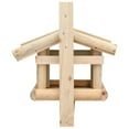 thumbnail image 7 of vidaXL Bird Feeder Green and Natural Wood Solid Fir Wood Small, 7 of 7