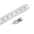 thumbnail image 3 of Uxcell Stainless Steel Ruler with Scriber Block 40" Metric Inch Ruler with 36mm Locating Vernier Slider, Silver Tone, 3 of 5