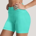 thumbnail image 7 of FRSASU Women's Workout Impact Shorts Lightweight High Waist Scrunch Solid Color Seamless Booty Biker Gym Shorts Mint Green, 7 of 7