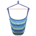thumbnail image 2 of Stripe Pattern Distinctive Cotton Canvas Hanging Rope Chair with Pillows 250lb Weight Capacity, 2 of 8