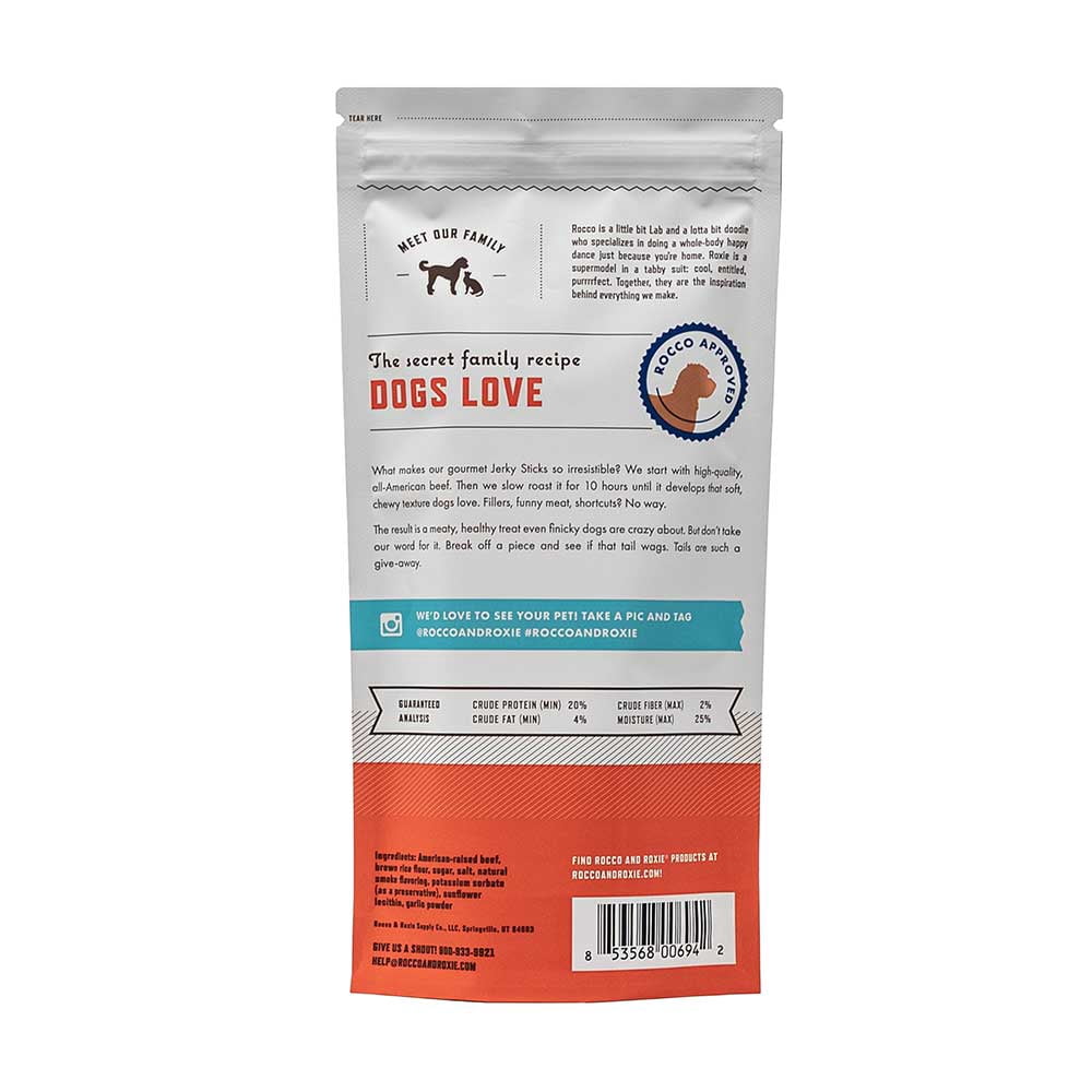 Rocco Roxie Small Batch Jerky Sticks for Dogs Beef Flavor 6 oz. Walmart