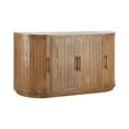 thumbnail image 3 of Christopher Knight Home 57" Modern Sideboard Storage Cabinet with 4-Door, Curved Design, Natural, 3 of 11