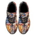 thumbnail image 2 of Memorial Day US Veteran Memorial American flag We The People Saluting Soldier Shoes Sneakers Black Size 9, 2 of 7
