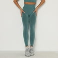 thumbnail image 6 of Tosmy Women's Yoga Pants Leggings Solid Color Strethcy Yoga Fitness Women's High Waist Yoga Pants Fashion, 6 of 6