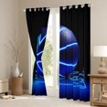 thumbnail image 3 of jejeloiu Basketball Game Gaming Black Out Curtains,Boys Ball Sport Curtains Pack of 2 (42x63 Each) For Adults, 3 of 6