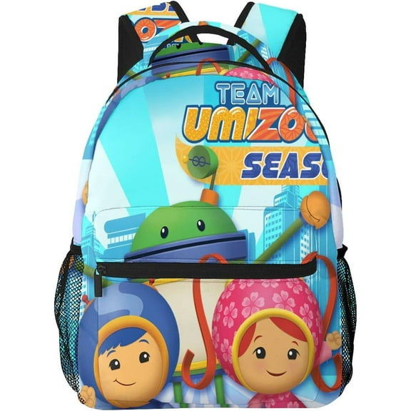 Cartoon Backpacks Team Anime Umizoomi Adjustable Funny Laptop Backpack Double Shoulder Bag for Women Men Climbing Shopping Work