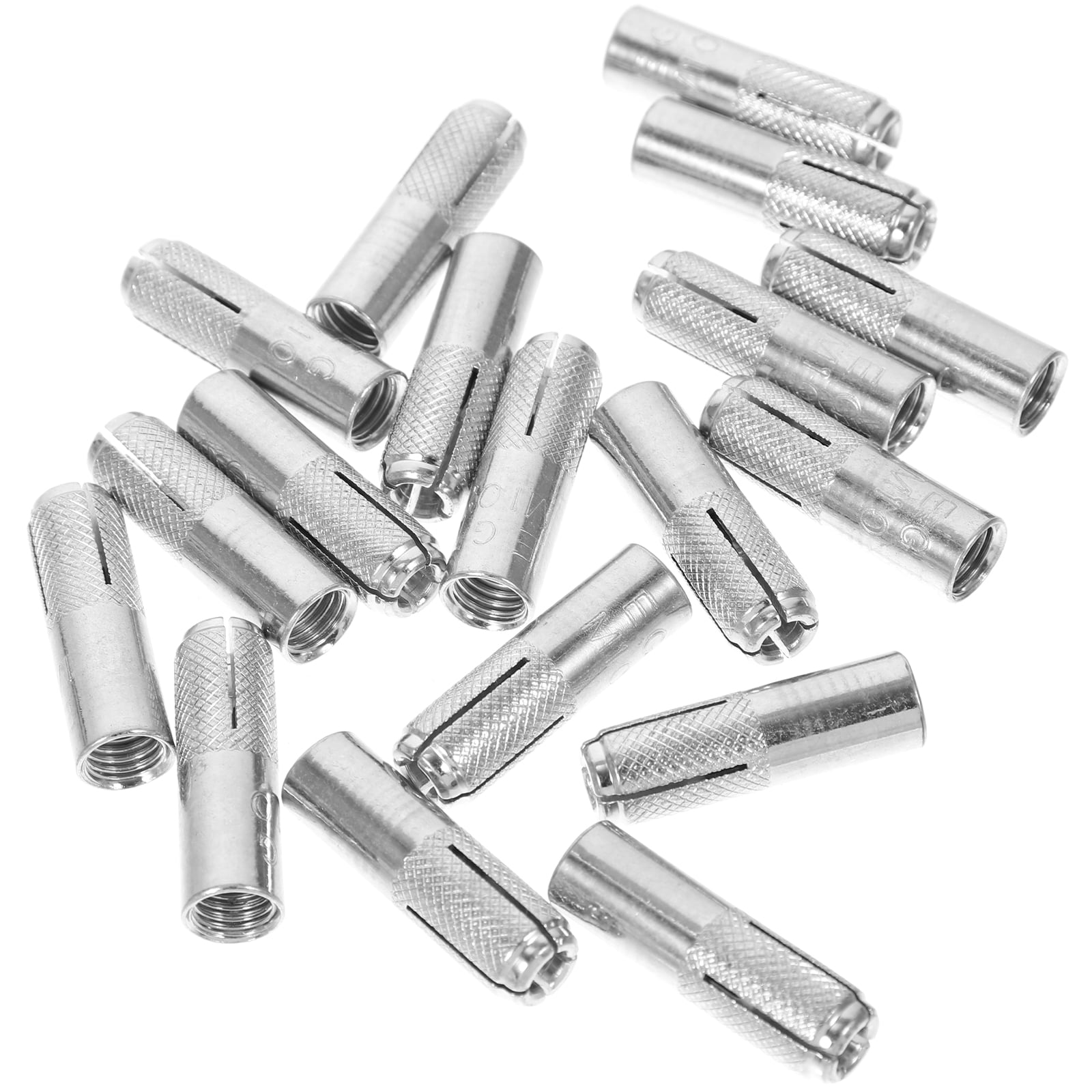HOMEMAXS  50 Pcs Cement Board Screws Knurled Anchor Solid Concrete Anchors Fasteners