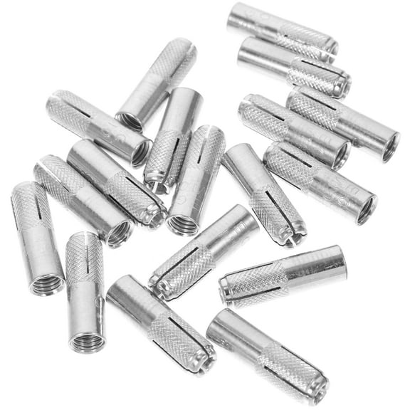 Raindrops  50 Pcs Knurled Anchor Cable Rail Concrete Anchors Bolts Silver