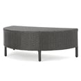 thumbnail image 3 of Noble House Newton 5 Piece Outdoor Wicker Sectional Sofa Set in Gray, 3 of 23