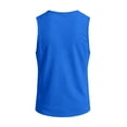 thumbnail image 6 of Men's UPF 50+ Tank Top Gym Workout Sleeveless Muscle Shirts Summer Sun Protection Moisture Wicking Shirts Royal Blue M, 6 of 9