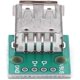 thumbnail image 2 of Conector adaptador de paso de placa de ruptura de enchufe hembra USB, diseño de fuente de alimentación USB/placa de pruebas (4 piezas, plateado), 2 of 5