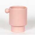 thumbnail image 1 of Pink Glazed Modern With Round Handle Vase, 1 of 1