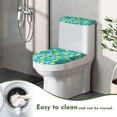 thumbnail image 5 of HELLHERO Durable - Soft, Fits All Toilet Shapes Toilet Lid Cover and Toilet Tank Lid Cover for Indoor Home, Elastic Bottom, 5 of 8