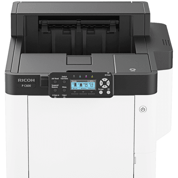 Ricoh P C600 Color Laser Printer – 42 PPM, 1200 × 1200 DPI, Duplex, Ethernet & USB Connectivity, Workgroup Printer