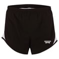 thumbnail image 2 of Women's Boxercraft  Black Mississippi State Bulldogs Essential Lined Athletic Shorts, 2 of 3