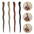 thumbnail image 2 of 4 piezas de palitos de madera para el pelo, horquillas decorativas, moños chinos, palillos para el pelo, 2 of 7