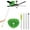 Green, variant on Ceiling Fan Cleaner Duster High Ceiling Extended Fan Blade Cleaner from 13 to 47 Inch Reusable Microfiber Ceiling Fan Duster with Extension Handle for Furniture Bookshelves Wall Door