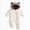 A38-White, variant on Baby Winter Fleece Lined Snowsuit Quilted Bear Ear Hooded Romper Full Zipper Warm Jumpsuit Outfit