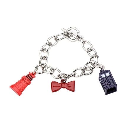 Charm Bow Tie Tardis & Dalek Bracelet