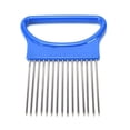thumbnail image 1 of Creative Tools Onion Plug Stainless Steel Onion Needle Floss Needle Fruit and Vegetable Slice Holder (Random Color), 1 of 8