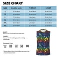 thumbnail image 6 of Bixox Men's Magical Mushrooms and Flowers Printed Shirt Sleeveless Fitness Tank Top-3X-Large, 6 of 7