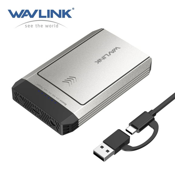 WAVLINK Hard Drives Enclosure, M.2 SSD Dual-Bay Duplicator, Compatible with NVMe and AHCI, One Click Offline Clone, 20Gbps USB-C(USB3.2 Gen 2x2), 8TB Expansion Storage(4TBx2)