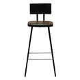 thumbnail image 5 of vidaXL Adult Polished and Painted Counter Height Bar Stools - Set of 4, Brown, 5 of 17