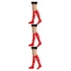 thumbnail image 4 of Qarigey 1 par de calcetines a rayas hasta la rodilla de arcoíris, cómodos, fáciles de combinar, apariencia de moda, medias antideslizantes, Type1 NO1, 4 of 6