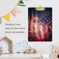 thumbnail image 5 of FMSHPON Fun American Flag Fireworks Patriotic Clipboard Hardboard Wood Nursing Clip Board and Pull for Standard A4 Letter 13x9 inches, 5 of 5