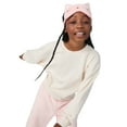 thumbnail image 5 of Saint Eve Kids Girls Fuzzy Pajama Pants, 2 Piece PJ Pant Set and Sleep Mask - Pink Cheetah, X-Small, 5 of 6