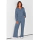thumbnail image 3 of Conjunto Deportivo de Mujer PRETTYGARDEN 2 Piezas con Media Cremallera y Pantalón Palazzo Talle XS, 3 of 8