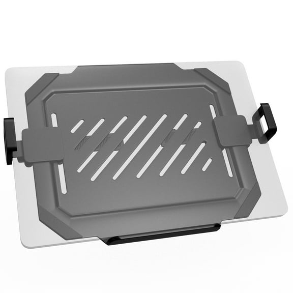 PUTORSEN Laptop VESA Mount Tray Holder for Monitor Arms and Stands 75x75mm 100x100mm Clamp Notebook Adjustable 12 to 17 inch Black Universal