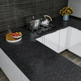 CRE8TIVE Black Granite Contact Paper for Countertops 24"x118" Granite