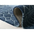 thumbnail image 5 of Safavieh Himalaya Darin Geometric Wool Runner Rug, Navy/Silver, 2'3" x 6', 5 of 9