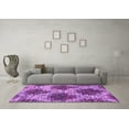 thumbnail image 3 of Ahgly Company Indoor Round Abstract Pink Contemporary Area Rugs, 4' Round, 3 of 4