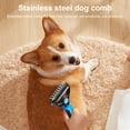 thumbnail image 3 of Cepillo de aseo para perros, peine desmatador multifuncional, herramienta de aseo para mascotas de doble cara JShteea El nuevo, 3 of 7