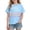 #0258-Blue, variant on Favoffer Toddler Big Kid Boys Girls Short Sleeve Tee Spring School Season Cute Print Soft Cotton Crew Neck Casual Top for School Daily Play Party Sizes 3-10Y