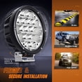 thumbnail image 5 of Nilight 2PCS 7Inch 85W Round LED Light Bar Driving Lamps10200LM Spot Flood Combo for Jeep Off-Road ATV Truck UTV 4X4, 5 of 8