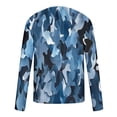 thumbnail image 4 of Blusas y camisas de manga larga con cuello redondo para hombre, blusa informal de manga larga con cuello redondo y estampado para hombre, 4 of 5