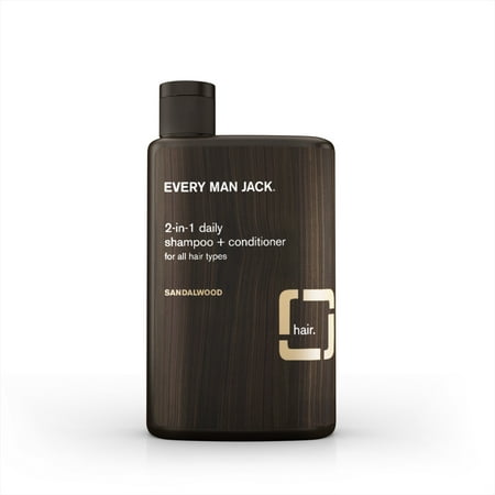 Every Man Jack Sandalwood 2-in-1 Daily Hair Shampoo + Conditioner, 13.5 fl
