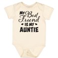 thumbnail image 3 of Inktastic My Best Friend is My Auntie with Hearts Boys or Girls Baby Bodysuit, 3 of 5