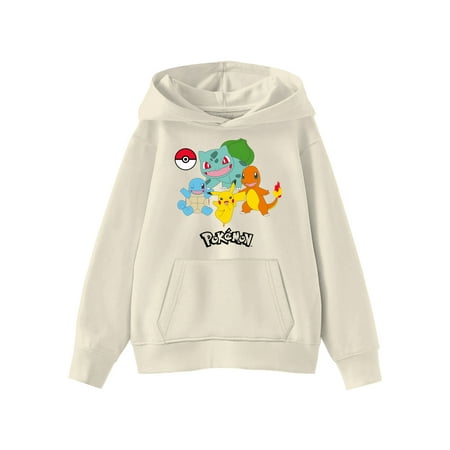 Pokemon Kids Graphic Fleece Hoodie with Long Sleeves, Sizes 6-18